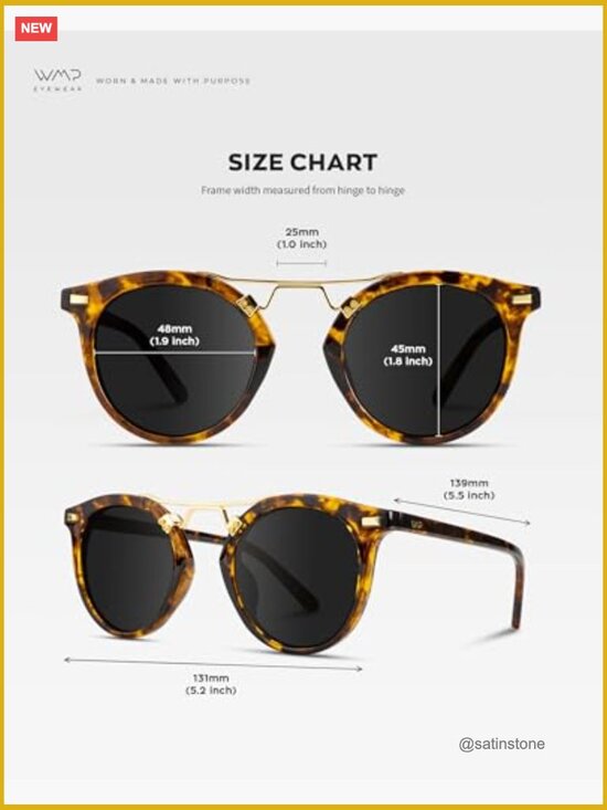 Polarized Round Retro Double-Bridge Vintage Sunglasses main image 4
